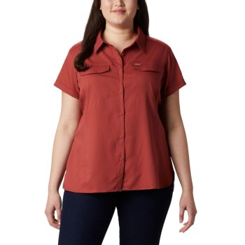 Columbia Ženske Košulje - Silver Ridge Lite Short Sleeve Plus Size Crvene | BLEW-03954